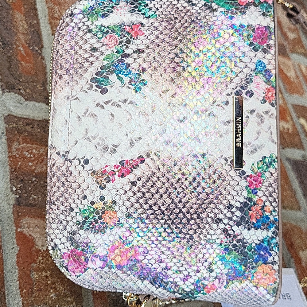 Brahmin Amal Piaffe Snake Print Crossbody - Picture 3 of 16
